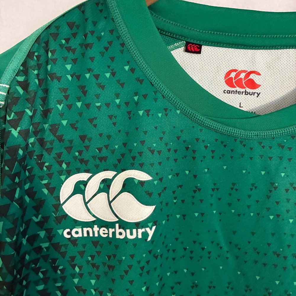 Canterbury Ireland Rugby Home Jersey Mens Size L Official Embroidered Irish IRFU - Picture 2 of 11